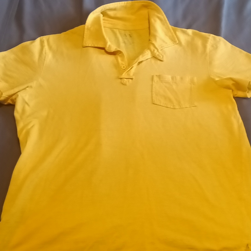 Armani Exchange men's yellow shirt